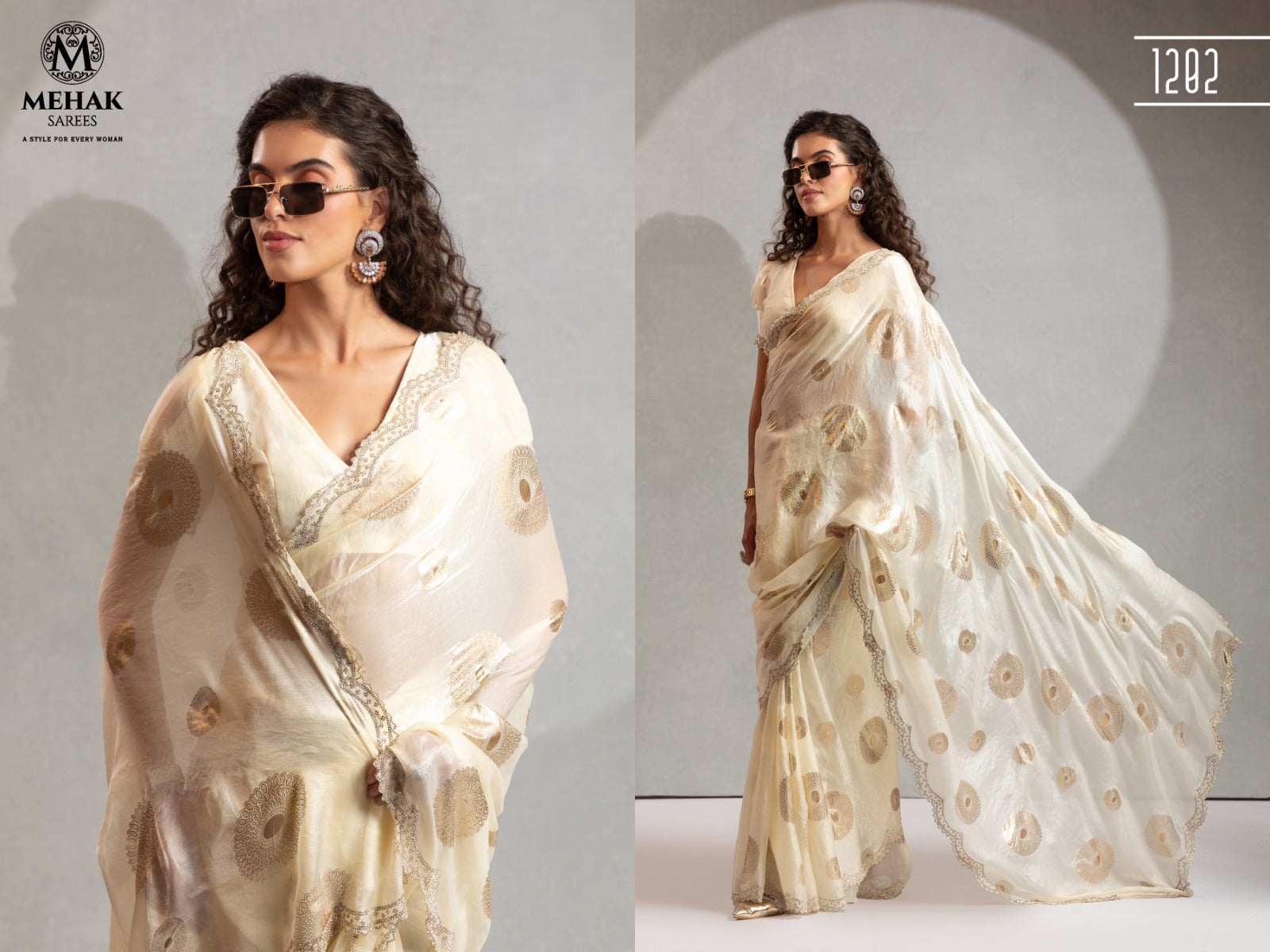 Mehek Satin Silk Sarees With Hand Work Jerquen