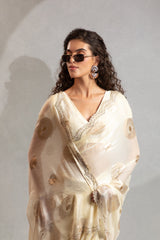 Mehek Satin Silk Sarees With Hand Work Jerquen