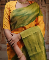 KASTURI TRENDZ Presents A Banarasi Soft Silk Saree That Exemplifies Refined Craftsmanship
