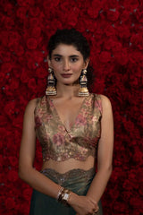 The Mehek Saree Crafted From Premium Satin Silk Offers A Refined Blend Of Softness