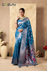 Gobuni Sarees Crafted From Shagun Silk Combine Exquisite Craftsmanship With Luxurious Fabric