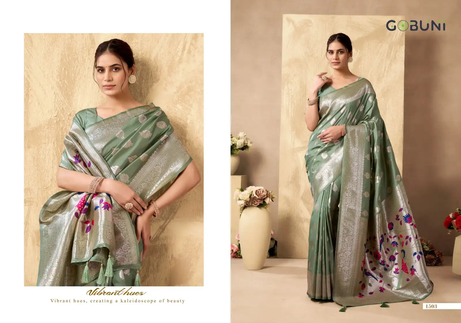Gobuni Sarees Crafted From Shagun Silk Combine Exquisite Craftsmanship With Luxurious Fabric