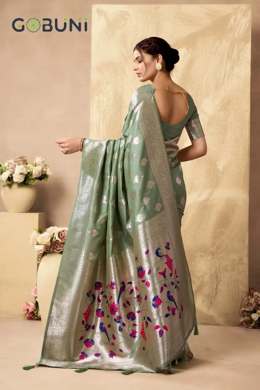 Gobuni Sarees Crafted From Shagun Silk Combine Exquisite Craftsmanship With Luxurious Fabric