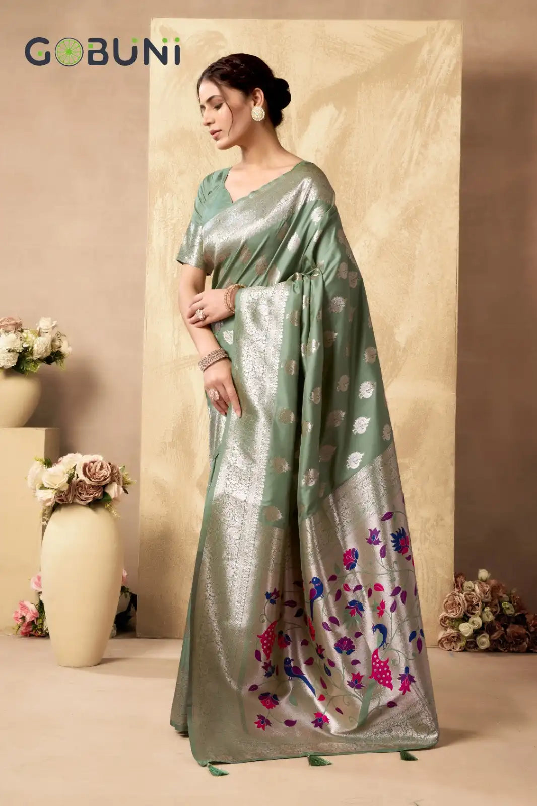 Gobuni Sarees Crafted From Shagun Silk Combine Exquisite Craftsmanship With Luxurious Fabric