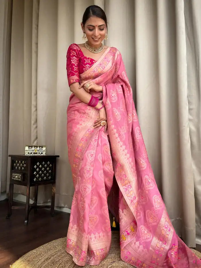 KASTURI TRENDZ Presents Banarasi Soft Silk Sarees That Combine Traditional Craftsmanship