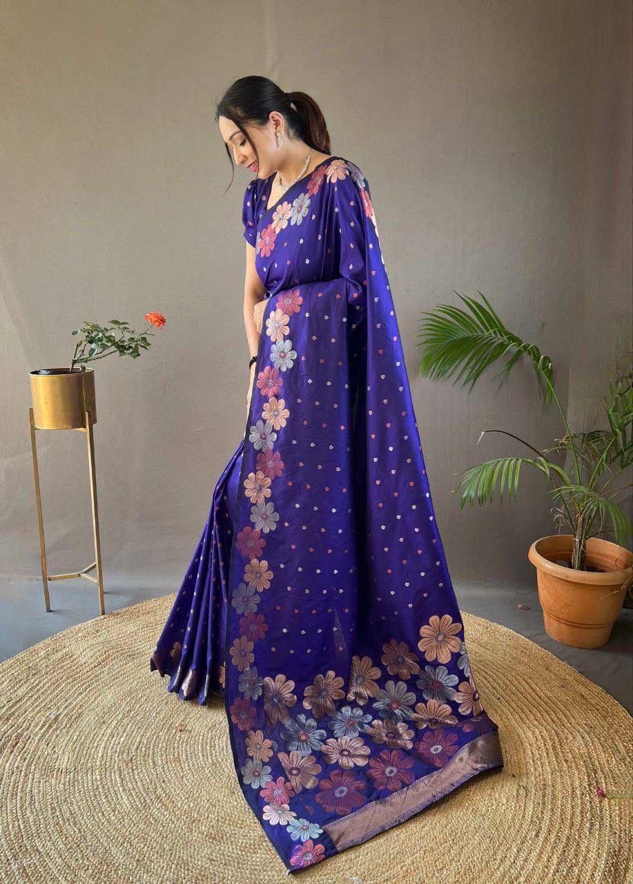 KASTURI TRENDZ Floral Elegance Saree Collection
