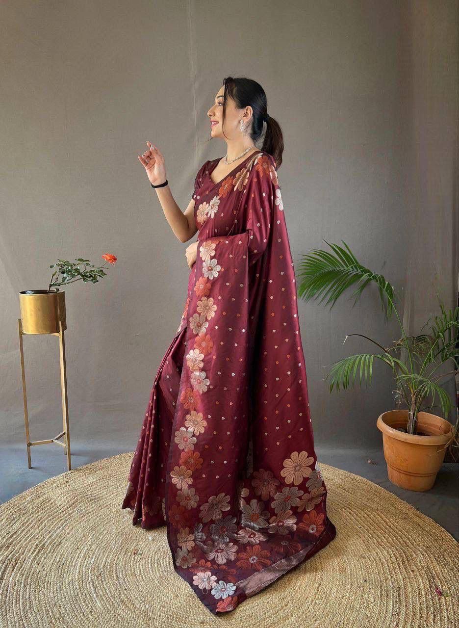 KASTURI TRENDZ Floral Elegance Saree Collection