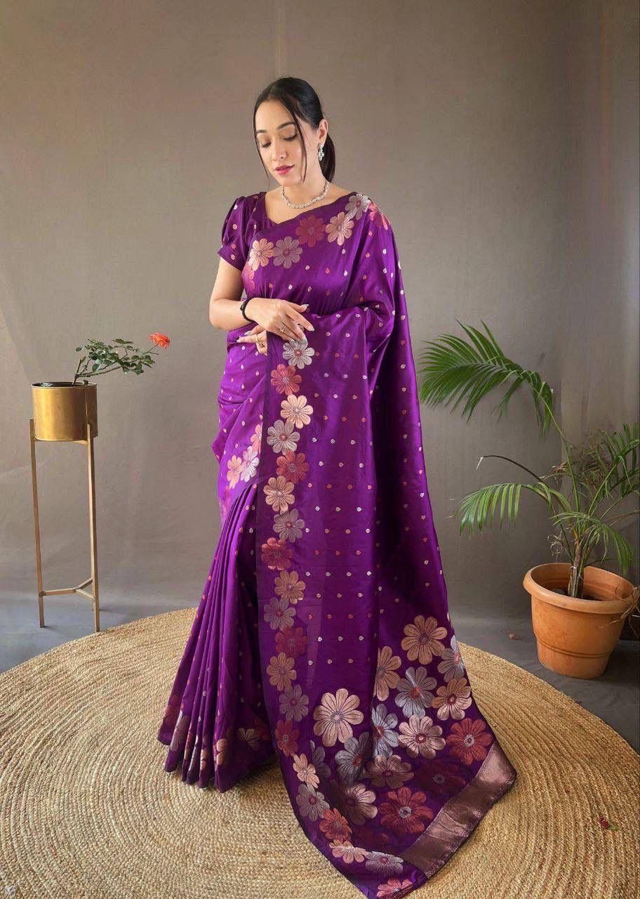 KASTURI TRENDZ Floral Elegance Saree Collection