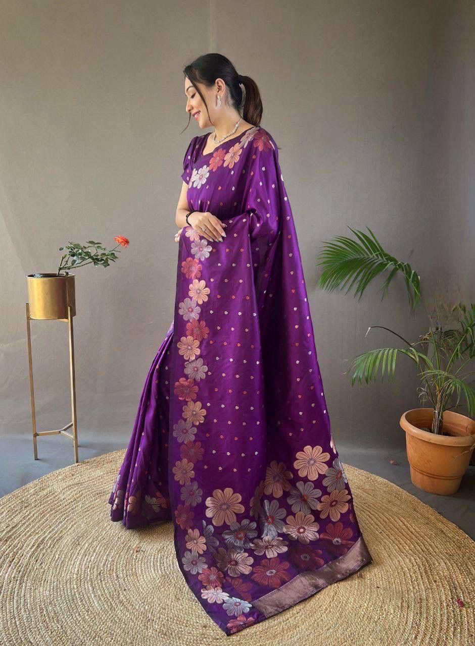 KASTURI TRENDZ Floral Elegance Saree Collection
