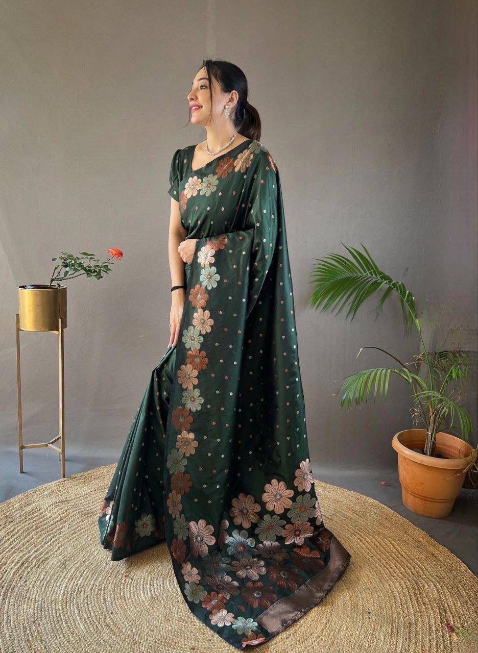 KASTURI TRENDZ Floral Elegance Saree Collection