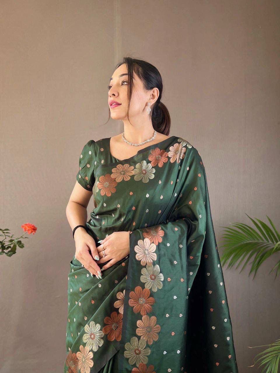 KASTURI TRENDZ Floral Elegance Saree Collection