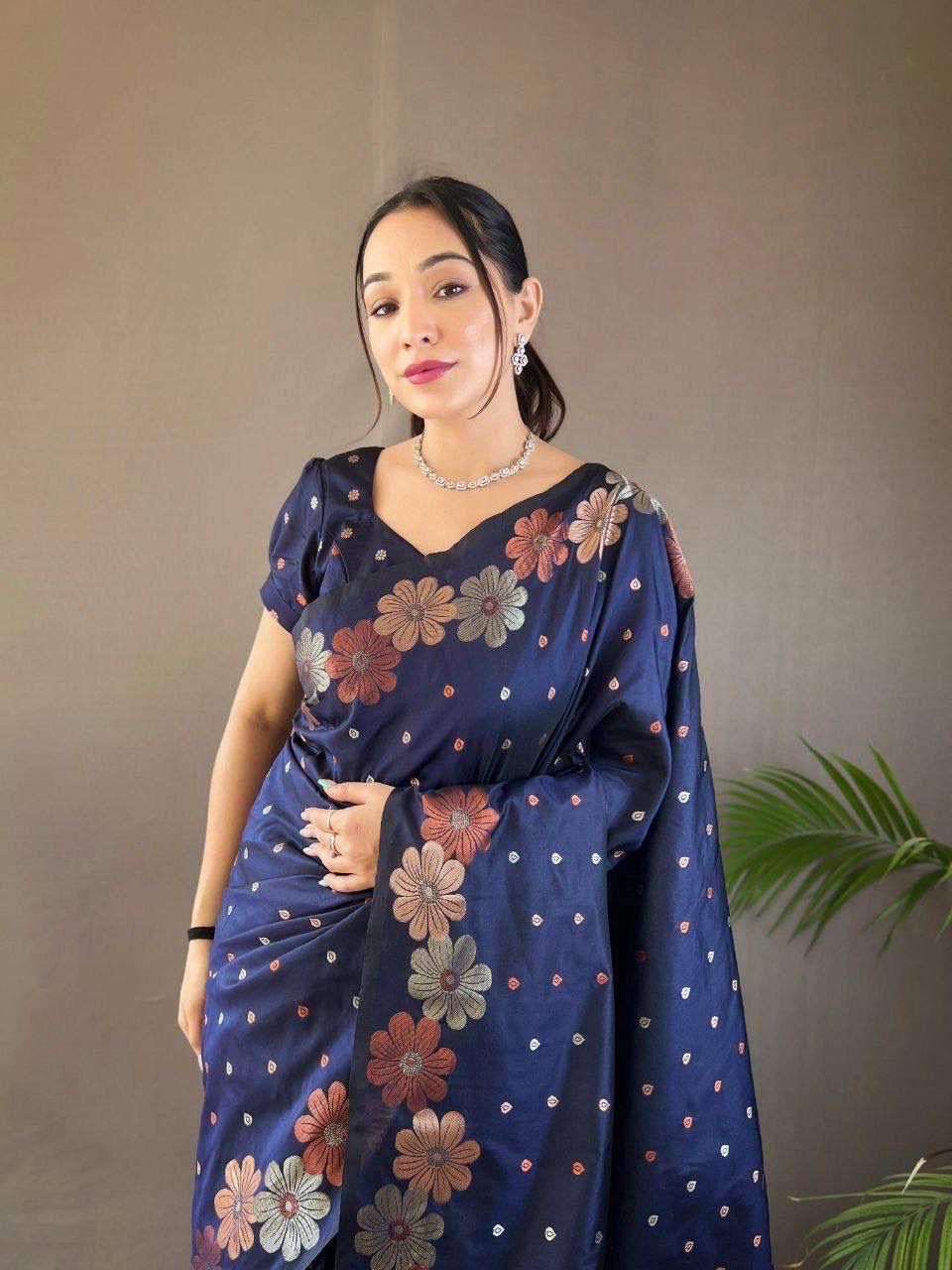 KASTURI TRENDZ Floral Elegance Saree Collection