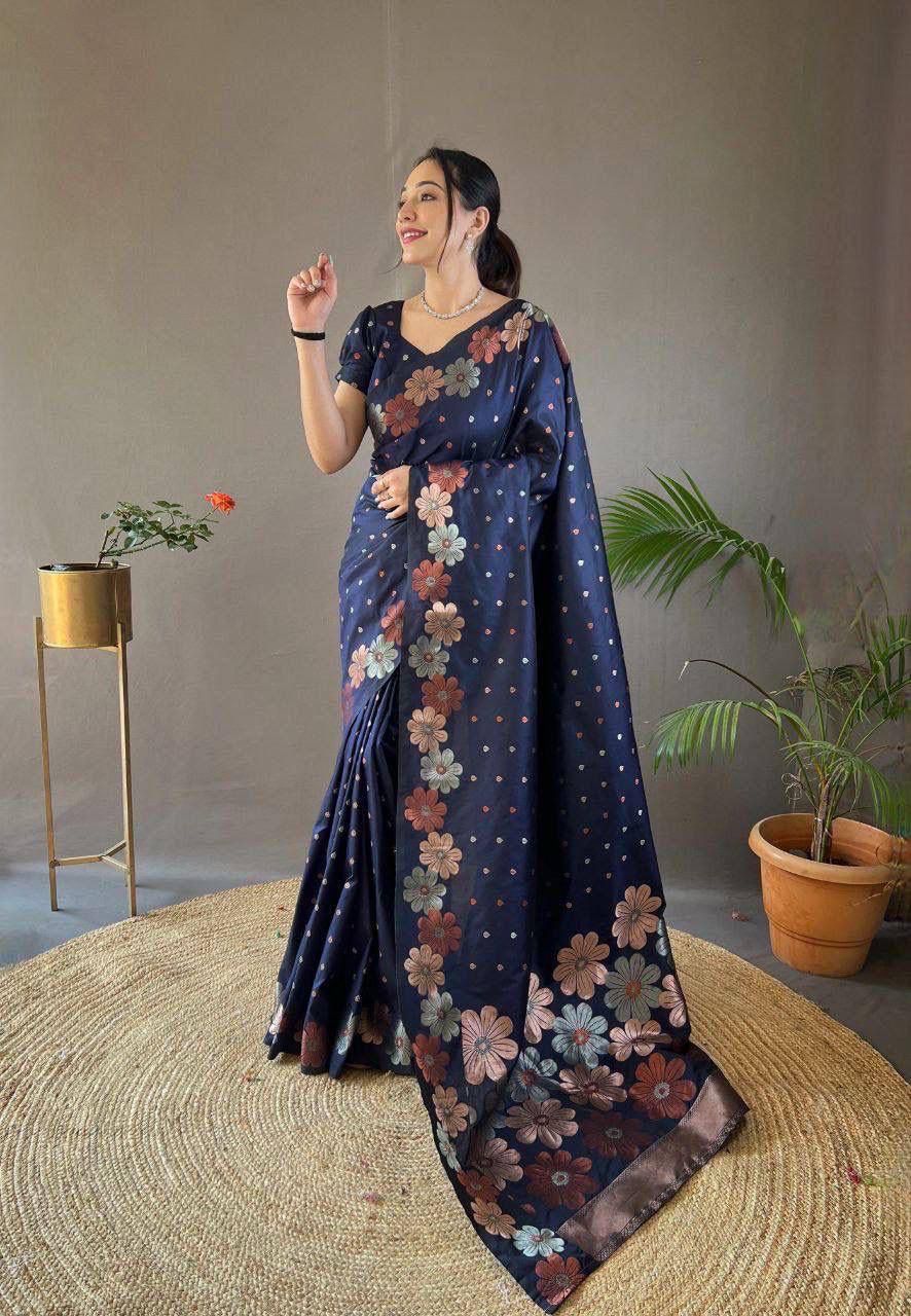 KASTURI TRENDZ Floral Elegance Saree Collection