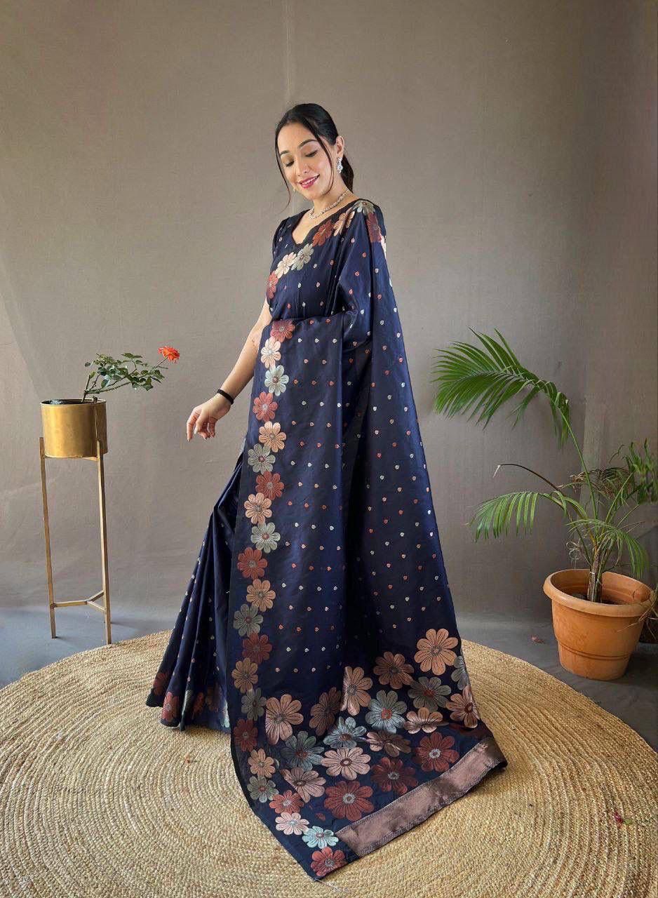 KASTURI TRENDZ Floral Elegance Saree Collection