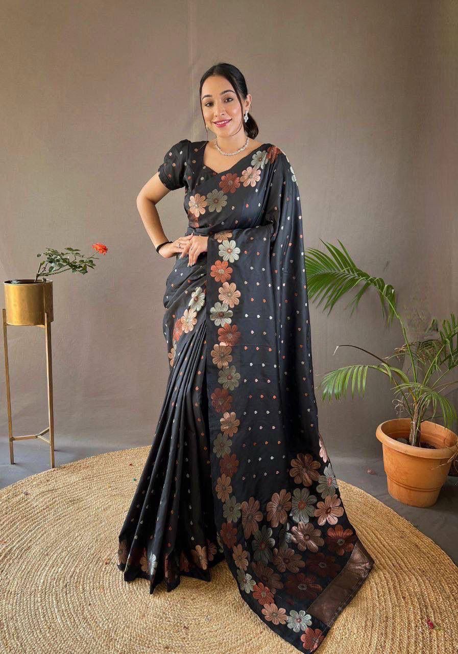 KASTURI TRENDZ Floral Elegance Saree Collection