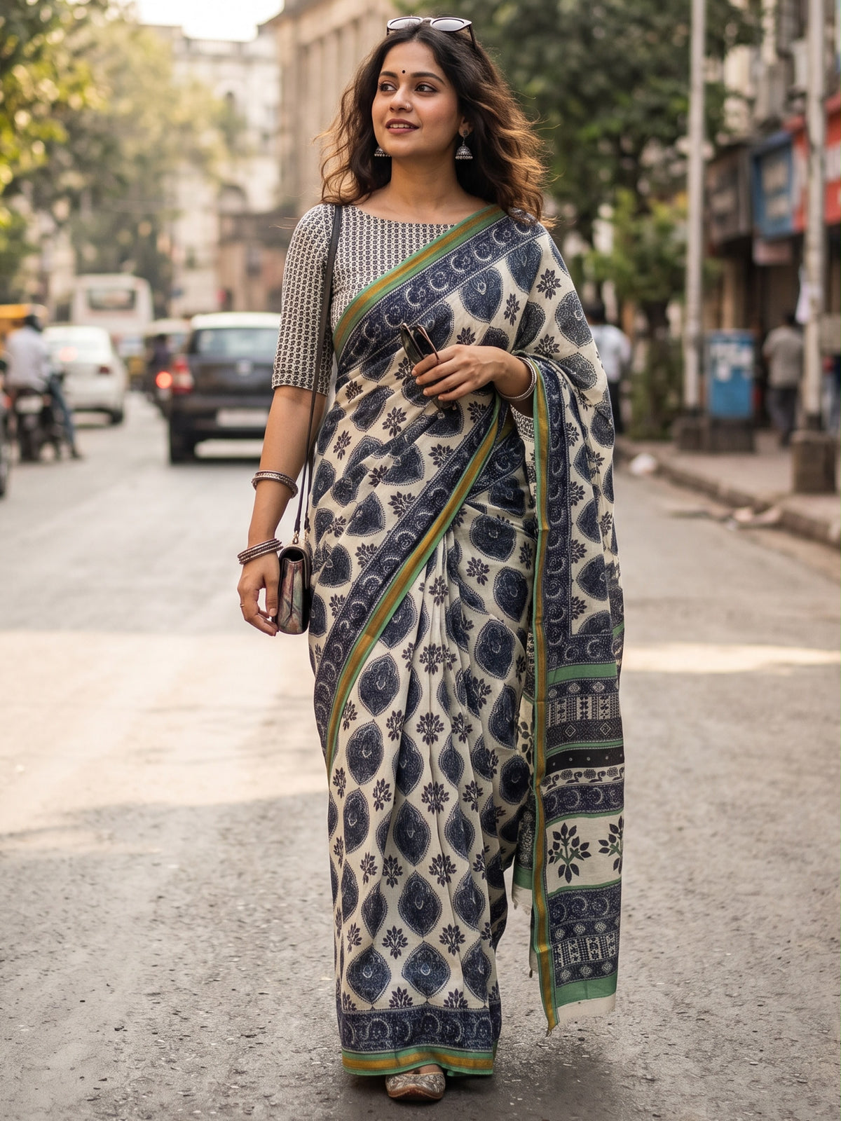 Maslin Cotton Saree