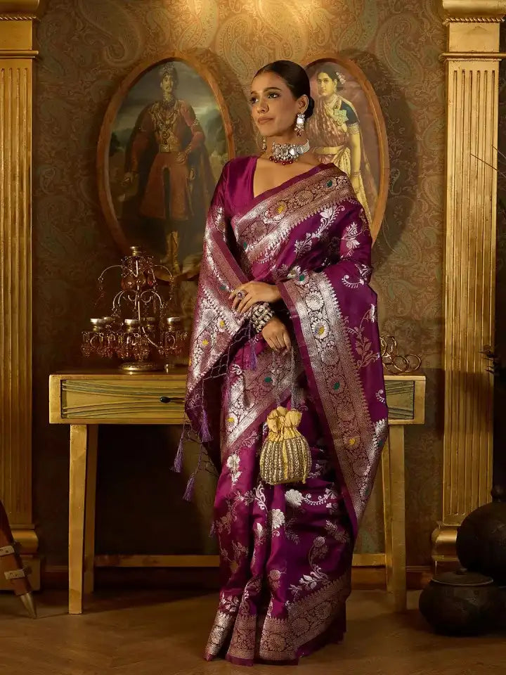 KASTURI TRENDZ Presents Banarasi Soft Silk Sarees That Combine Traditional Banarasi Weaving