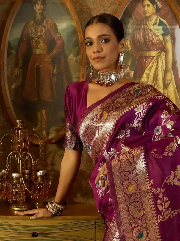 KASTURI TRENDZ Presents Banarasi Soft Silk Sarees That Combine Traditional Banarasi Weaving