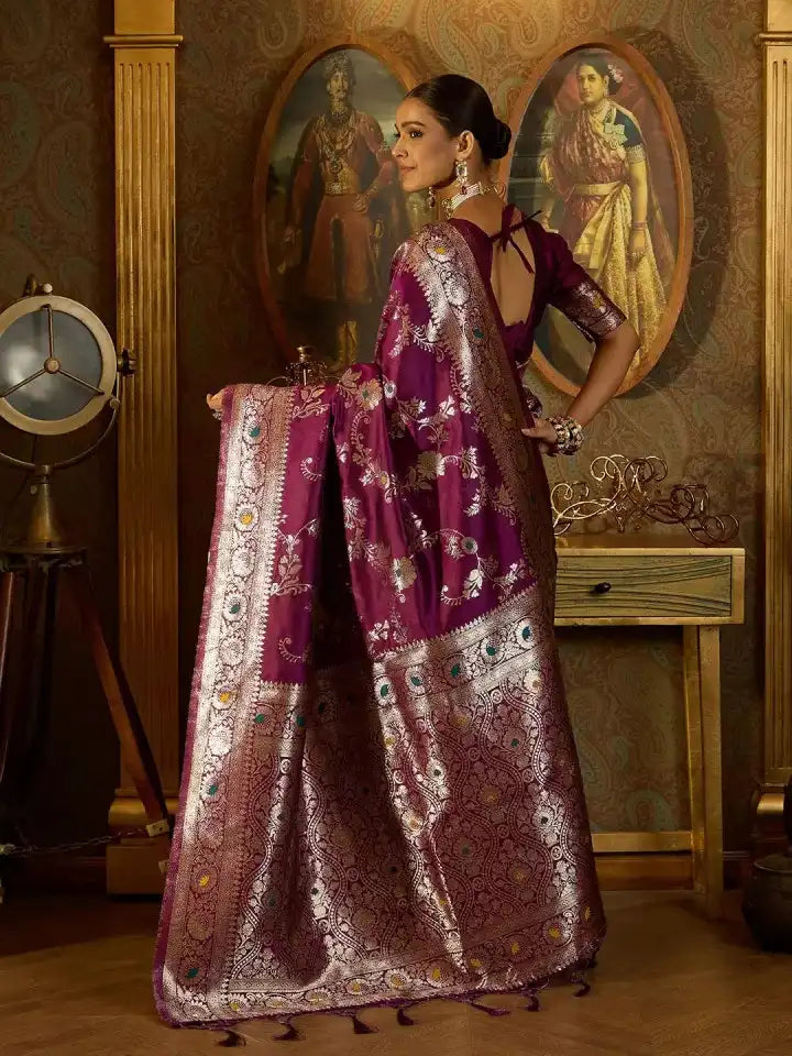 KASTURI TRENDZ Presents Banarasi Soft Silk Sarees That Combine Traditional Banarasi Weaving