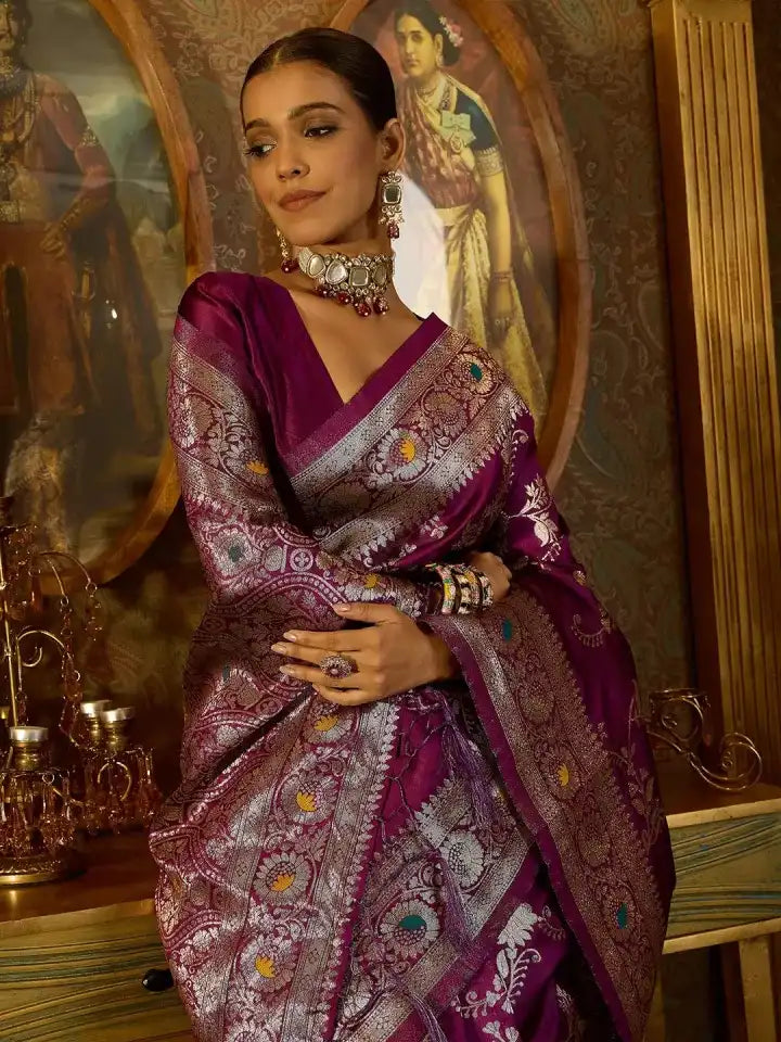 KASTURI TRENDZ Presents Banarasi Soft Silk Sarees That Combine Traditional Banarasi Weaving