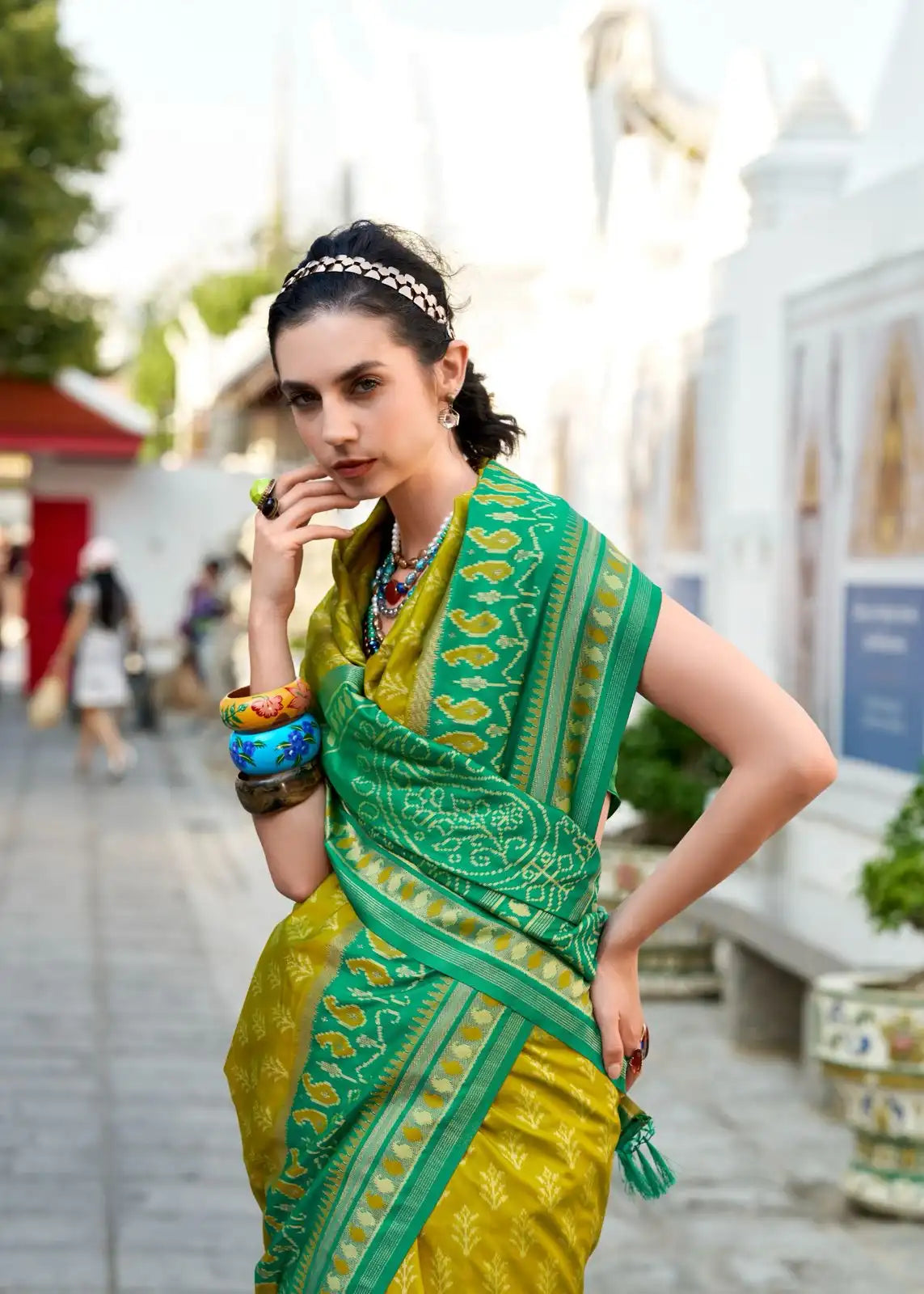 Rajpath Fabrics Presents Sarees Made From Soft Ikkat Silk Showcasing Expert Craftsmanship