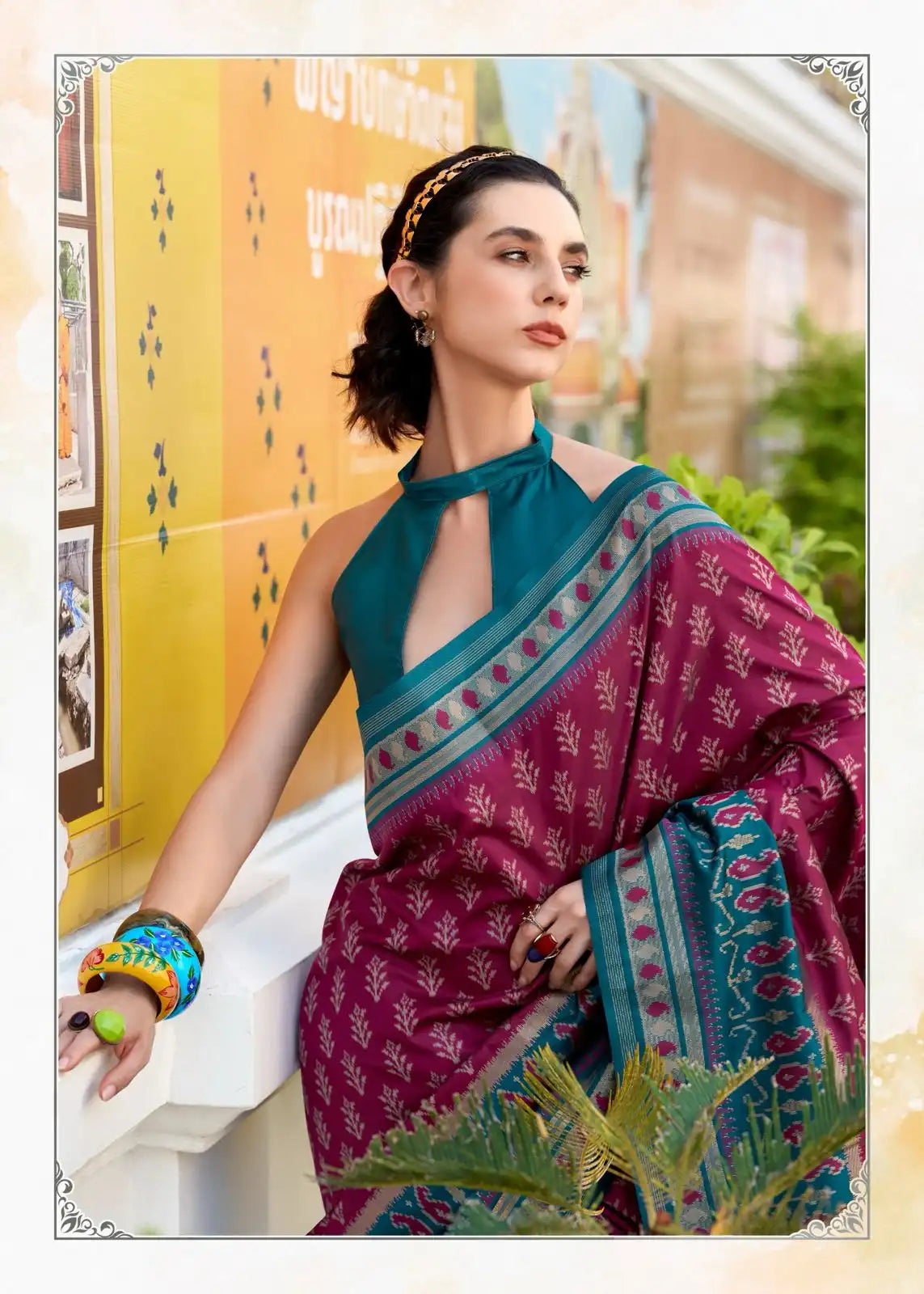 Rajpath Fabrics Presents Sarees Made From Soft Ikkat Silk Showcasing Expert Craftsmanship