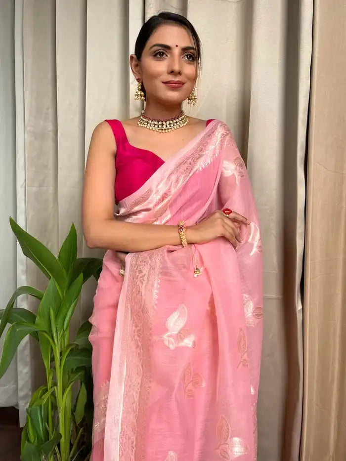 Kasturi Trendz Presents A Soft Lilac Slab Saree That Combines Subtle Charm With An Attractive