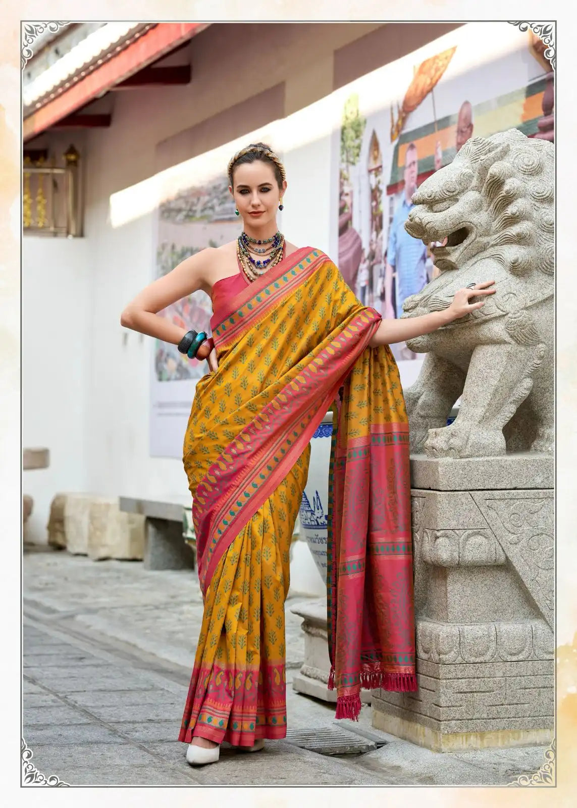 Rajpath Fabrics Presents Sarees Made From Soft Ikkat Silk Showcasing Expert Craftsmanship