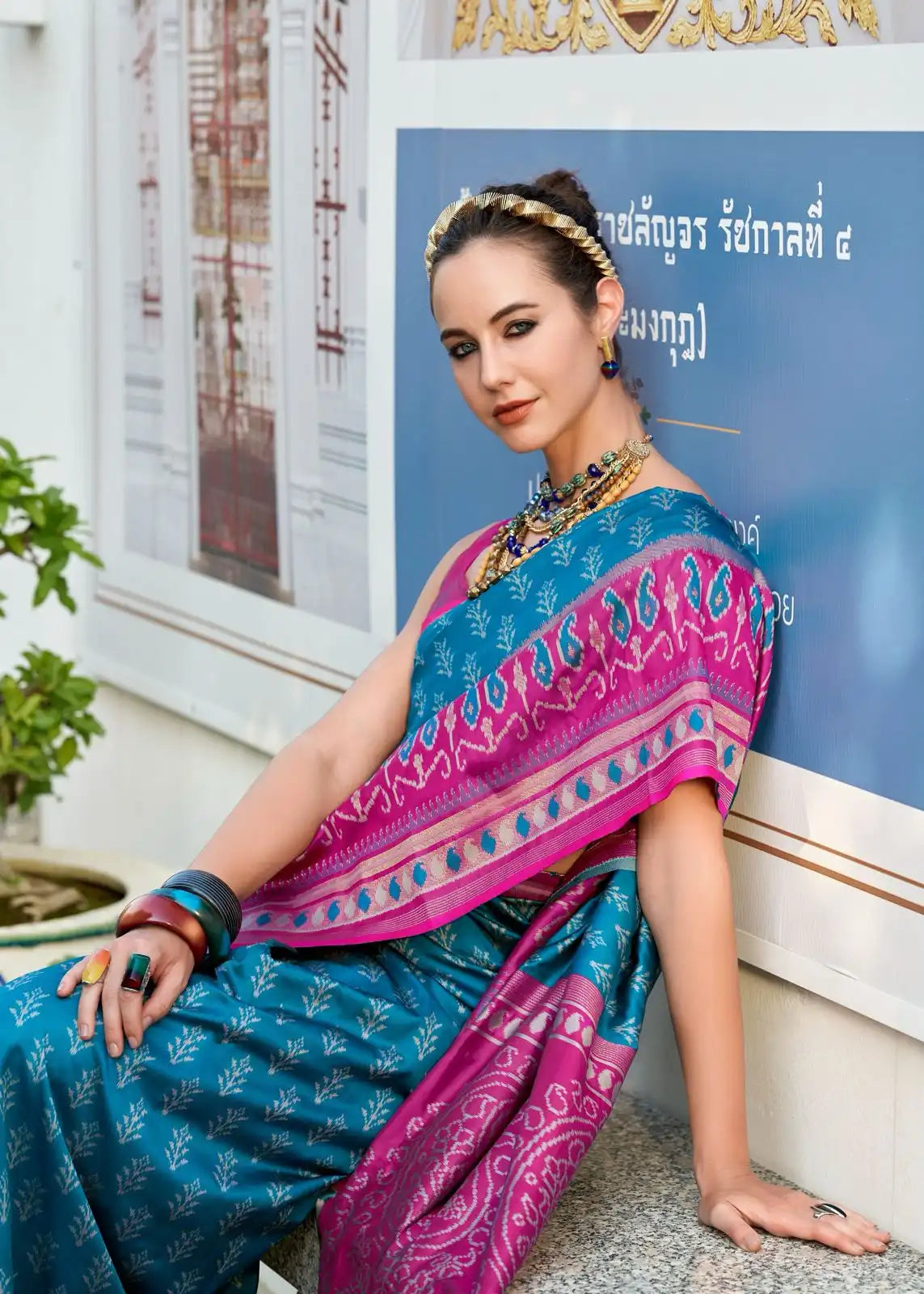 Rajpath Fabrics Presents Sarees Made From Soft Ikkat Silk Showcasing Expert Craftsmanship