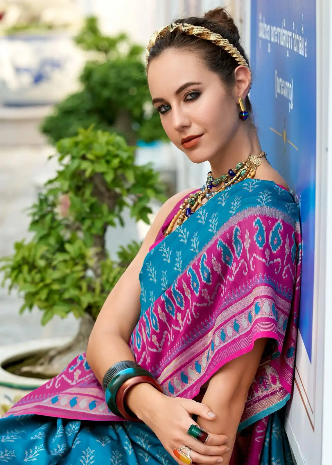 Rajpath Fabrics Presents Sarees Made From Soft Ikkat Silk Showcasing Expert Craftsmanship