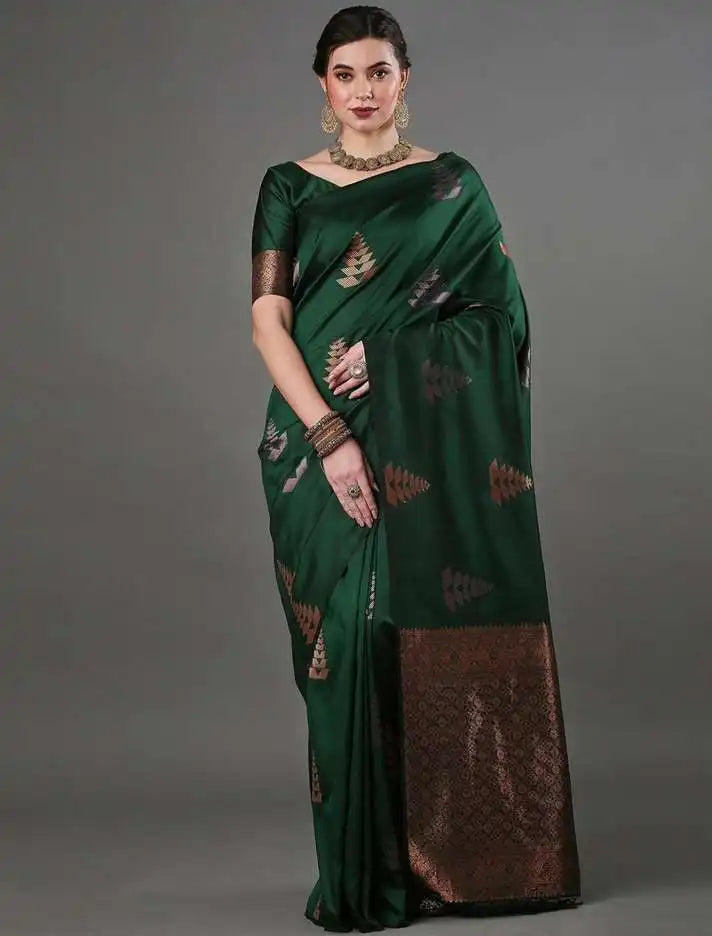 KASTURI TRENDZ Presents A Banarasi Soft Silk Saree That Exemplifies Refined Craftsmanship