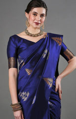 KASTURI TRENDZ Presents A Banarasi Soft Silk Saree That Exemplifies Refined Craftsmanship