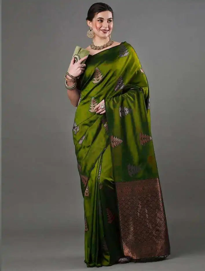 KASTURI TRENDZ Presents A Banarasi Soft Silk Saree That Exemplifies Refined Craftsmanship