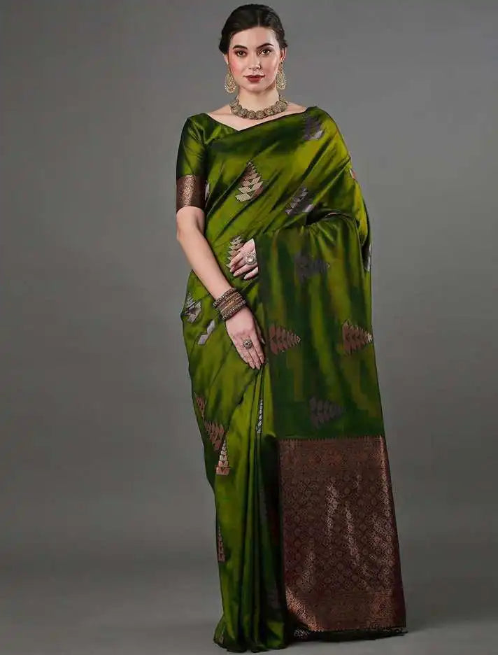 KASTURI TRENDZ Presents A Banarasi Soft Silk Saree That Exemplifies Refined Craftsmanship