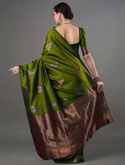 KASTURI TRENDZ Presents A Banarasi Soft Silk Saree That Exemplifies Refined Craftsmanship