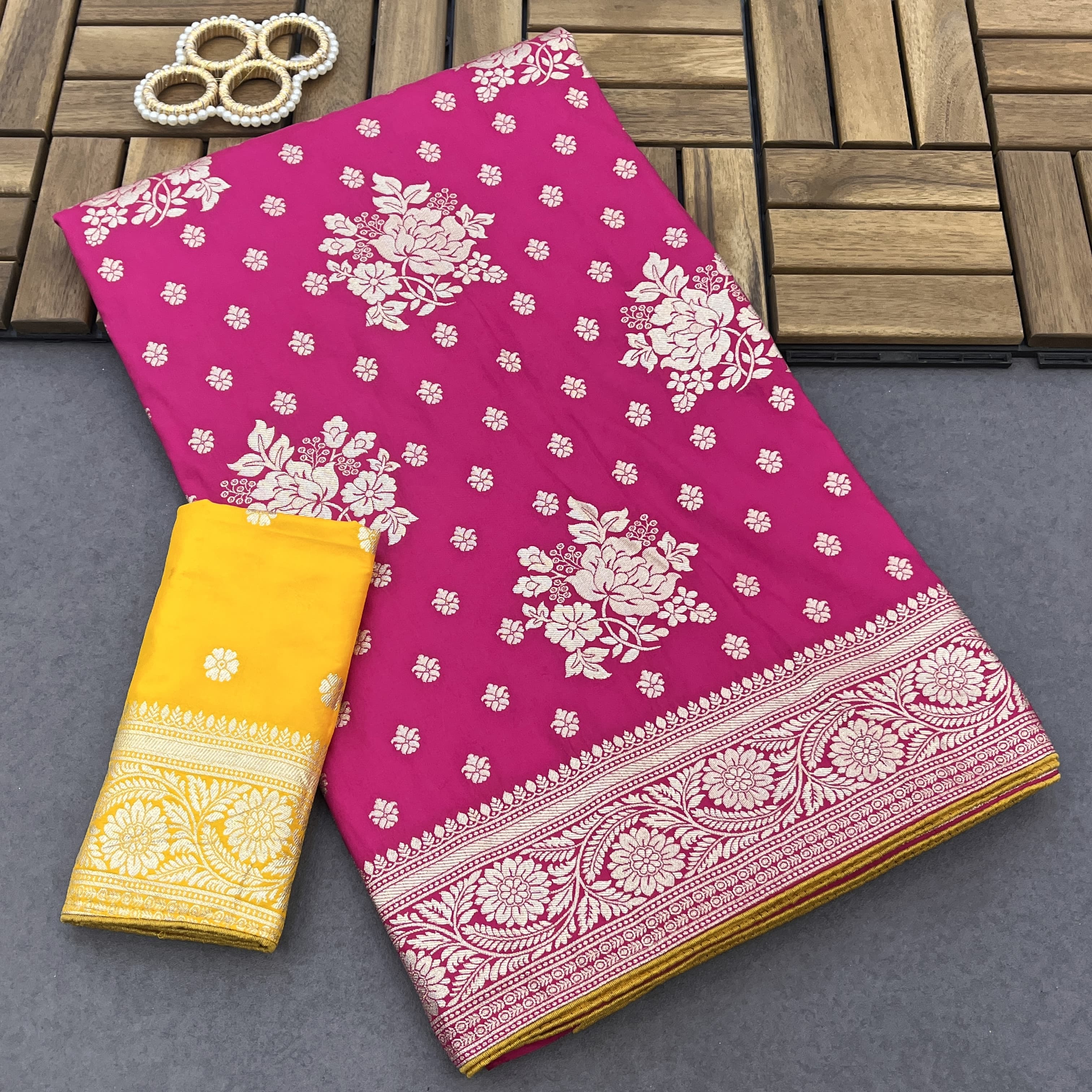 J New Heavy Dola Silk Sarees Crafted With Rich And Luxurious Dape And Durability