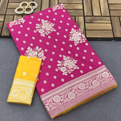 J New Heavy Dola Silk Sarees Crafted With Rich And Luxurious Dape And Durability