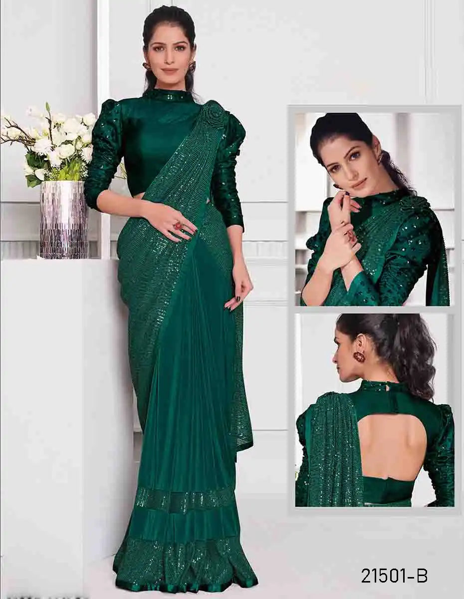 MAHOTSAV Sarees With Lycra Blend Traditional Elegance And Modern Comfort