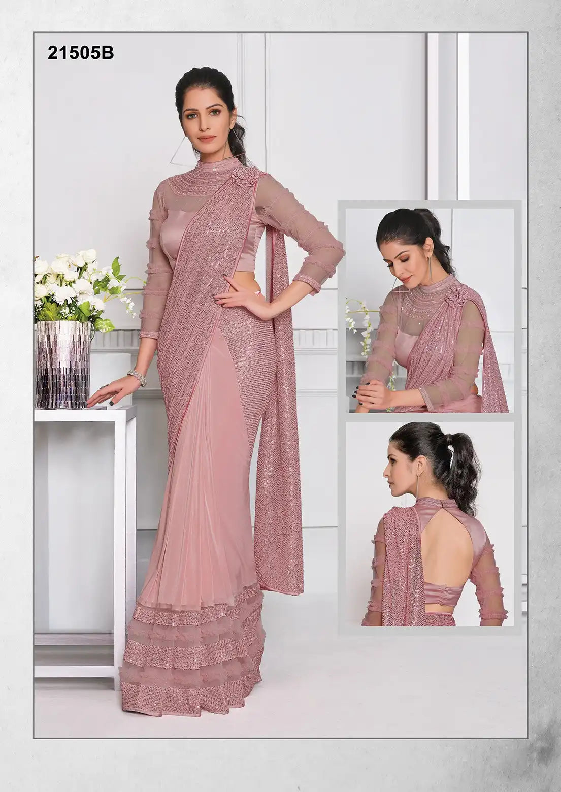 MAHOTSAV Sarees With Lycra Blend Traditional Elegance And Modern Comfort