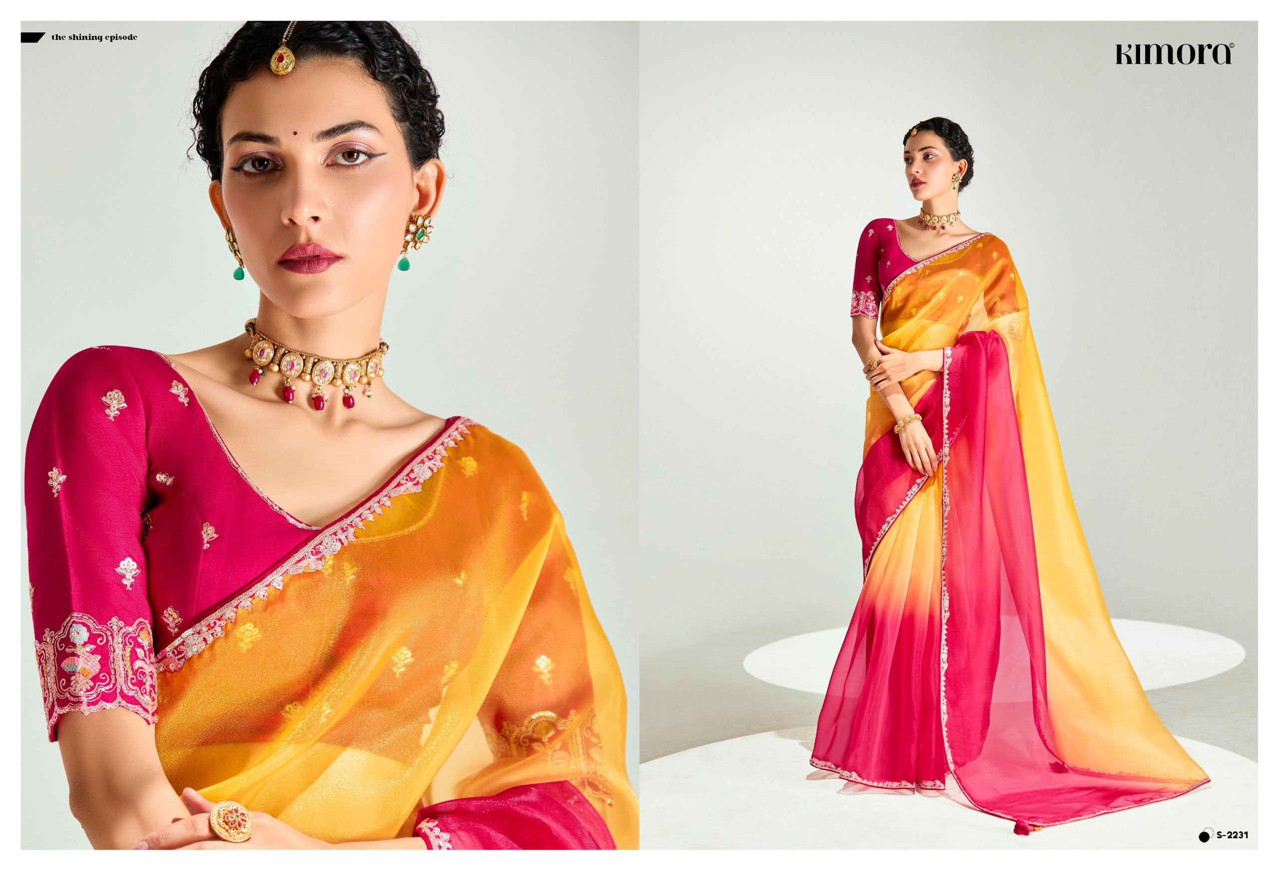 KIMORA RANGREZ Elegant Ombre Saree Collection