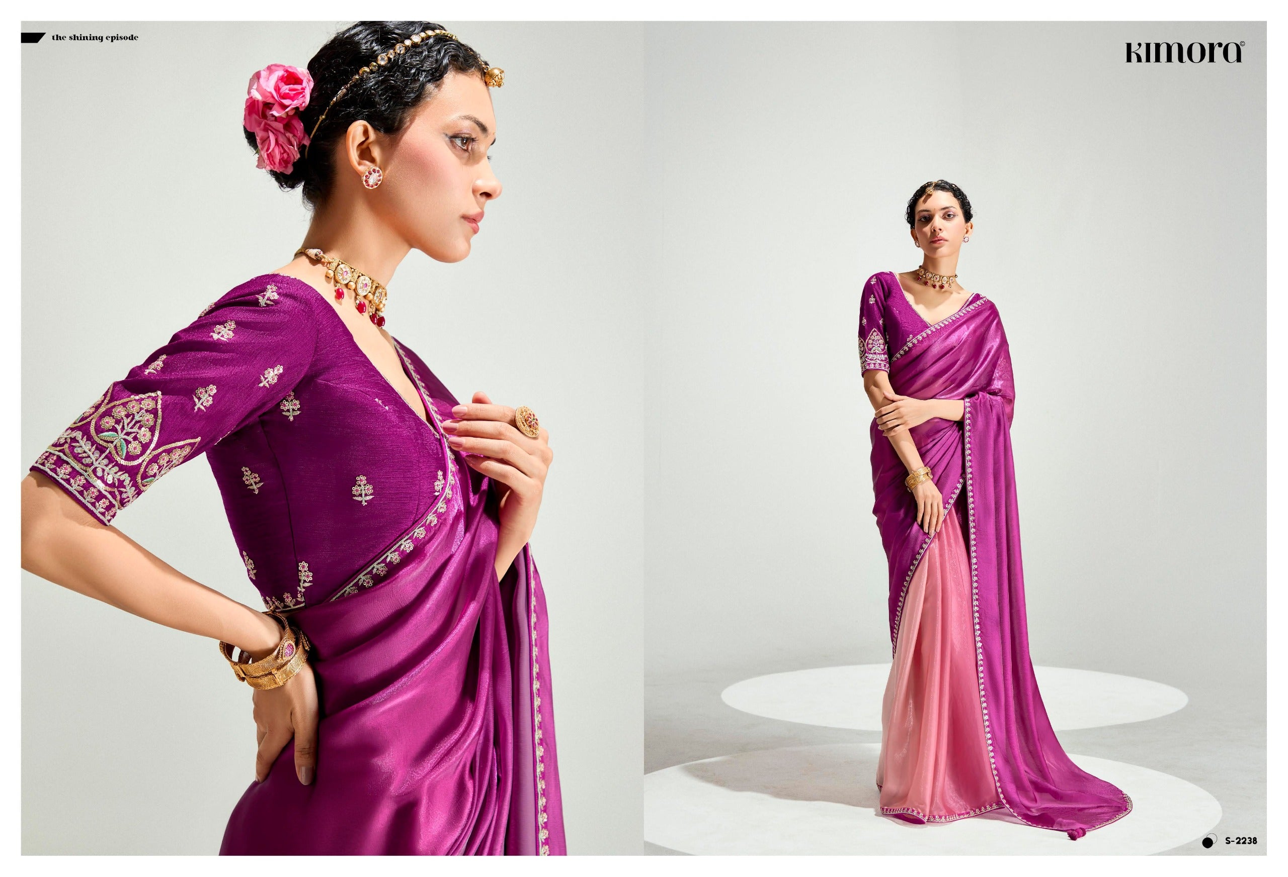 KIMORA RANGREZ Elegant Ombre Saree Collection