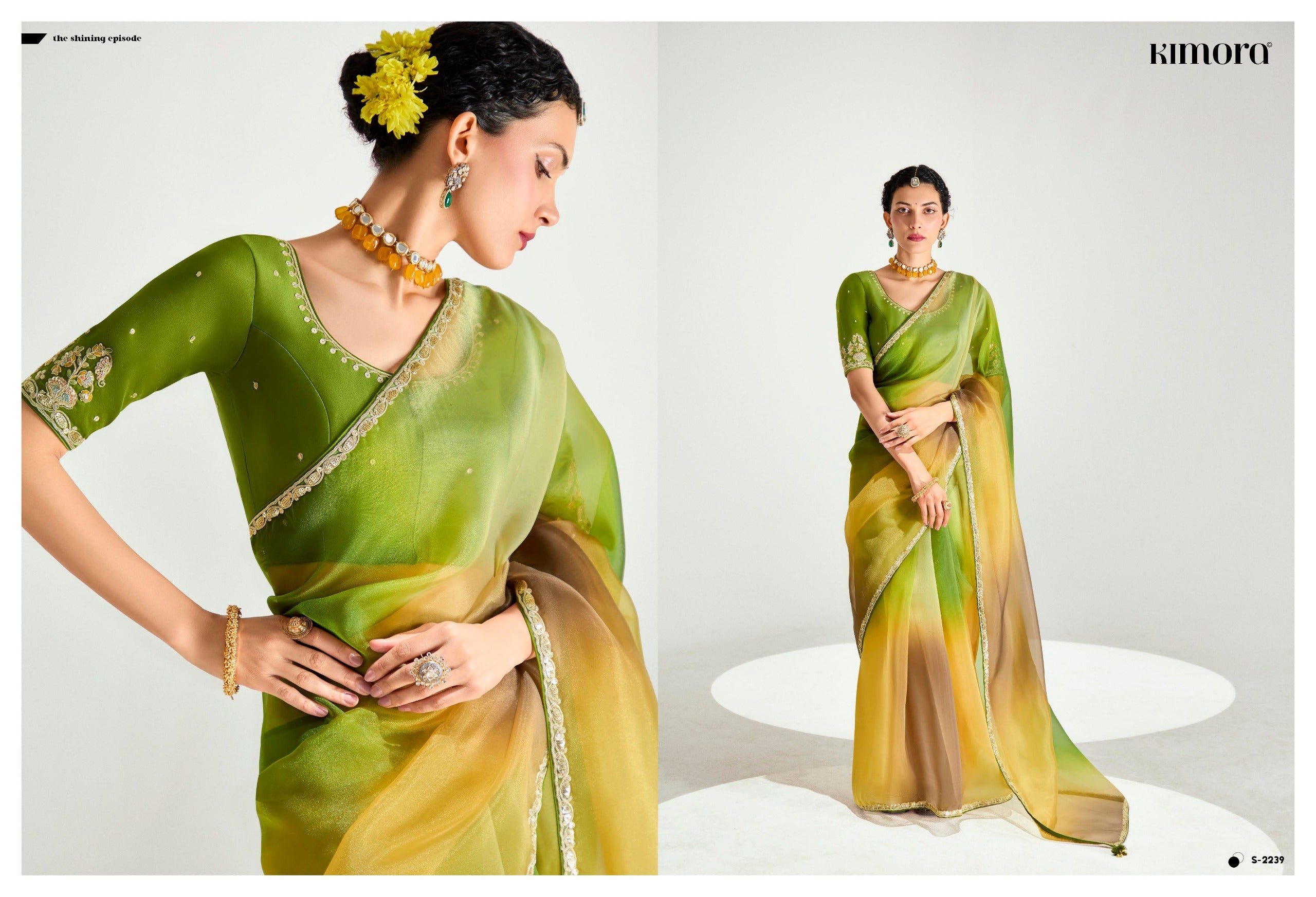 KIMORA RANGREZ Elegant Ombre Saree Collection