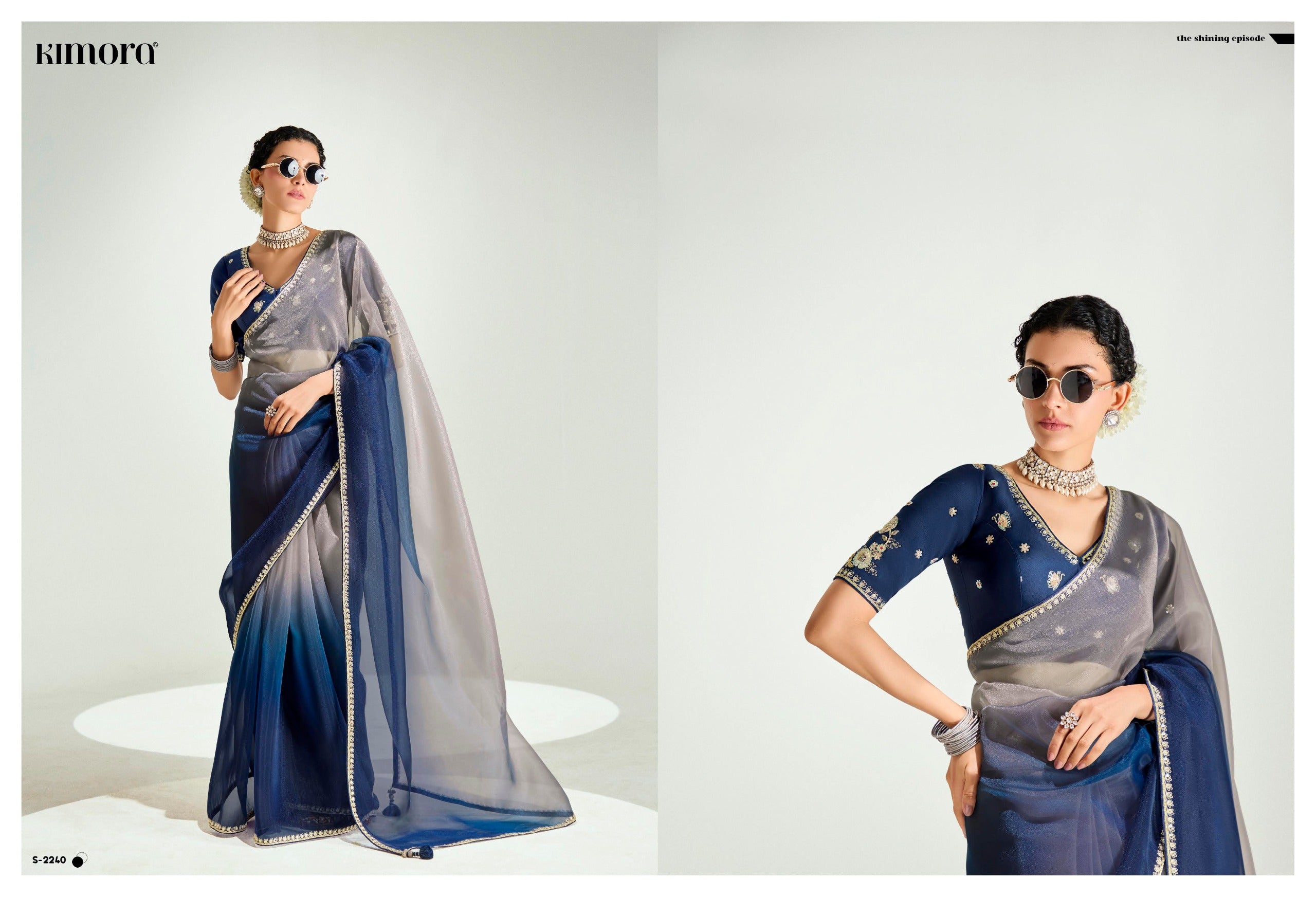 KIMORA RANGREZ Elegant Ombre Saree Collection