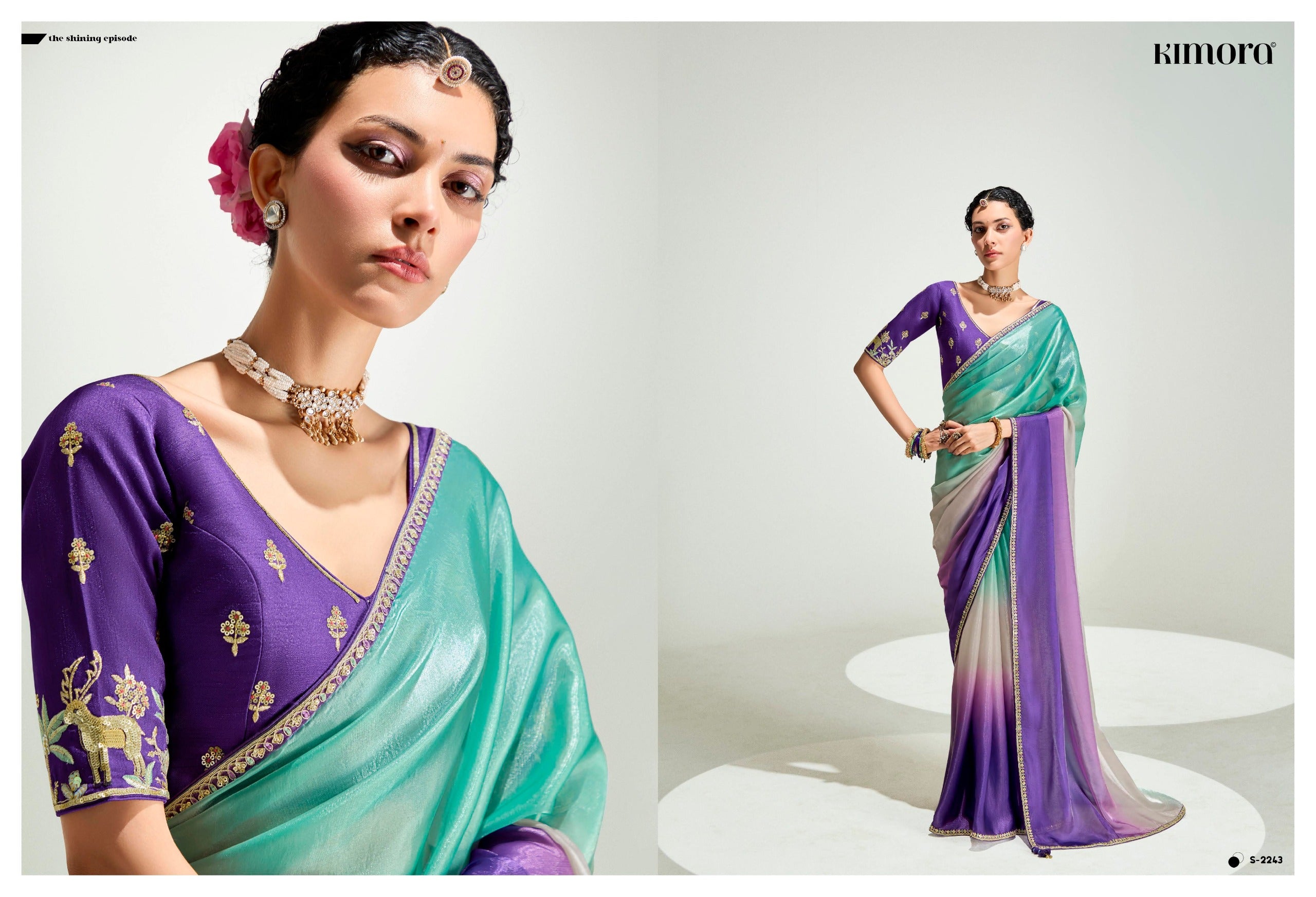 KIMORA RANGREZ Elegant Ombre Saree Collection