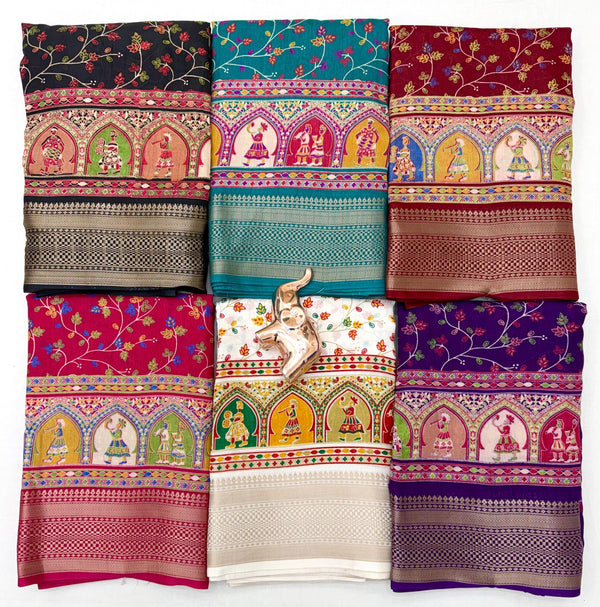 Kashmiri print Saree