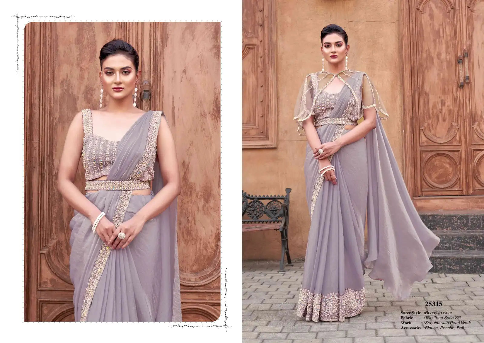 Mahotsav Sarees Crafted With Satin Silk Blend Elegance And Comfort Offering A Smooth