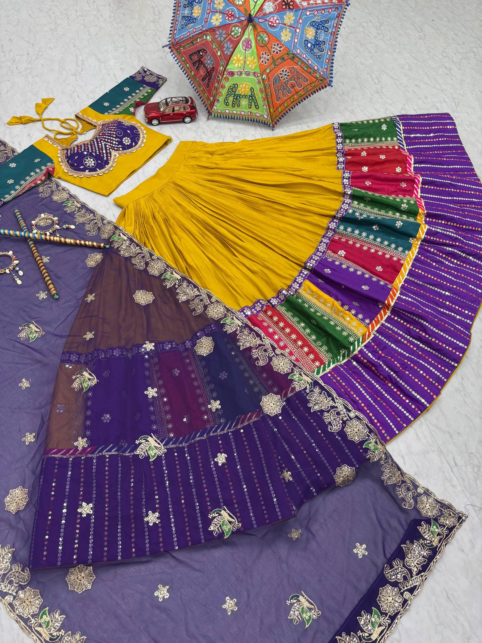 Tapi Creation Navratri 2k25 Traditional Lehenga Choli Set – Vibrant and Festive