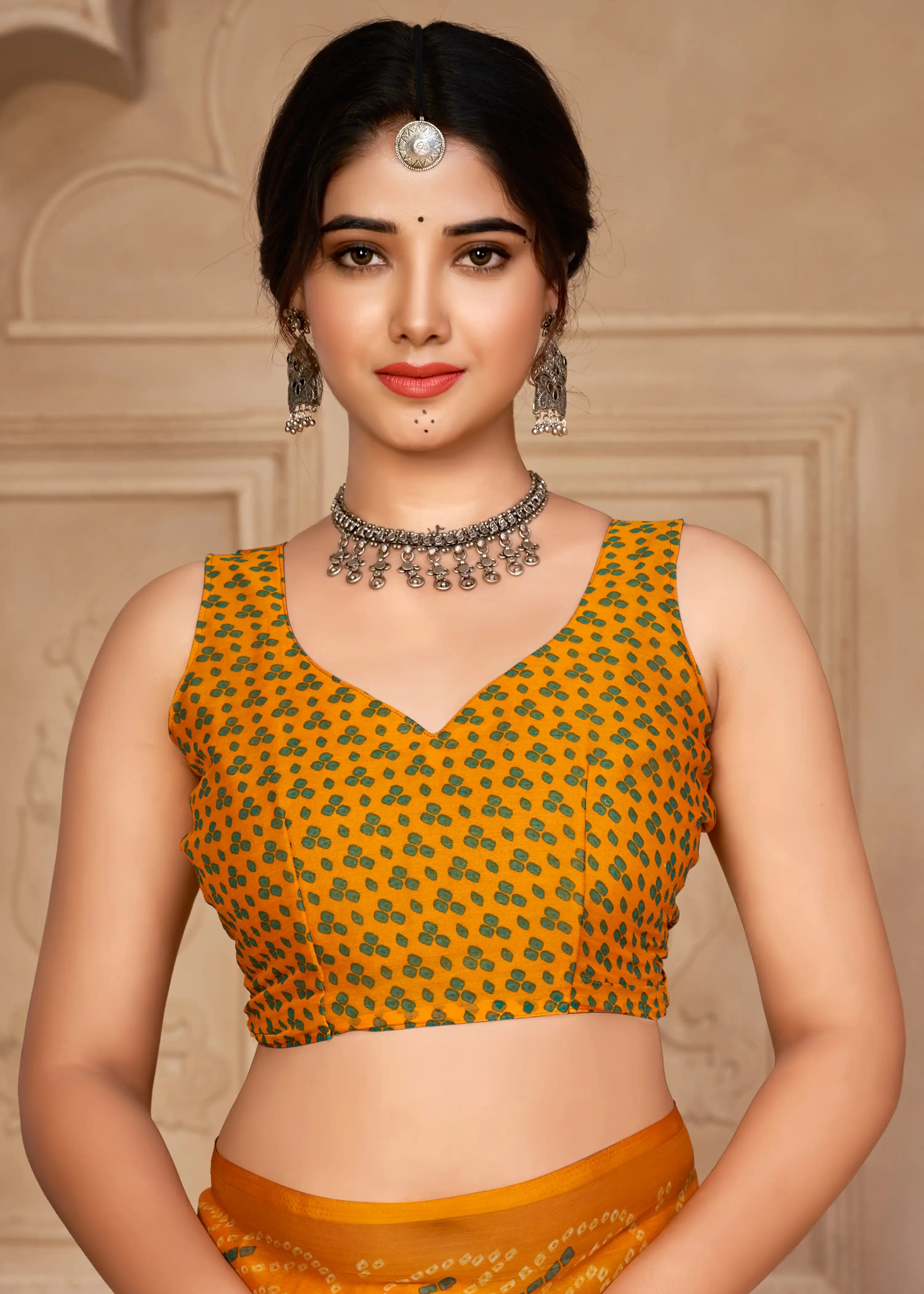 Ruchi Sarees With Chiffon Bandhni Combine Traditional Craftsmanship With Elegant Fabric Choice