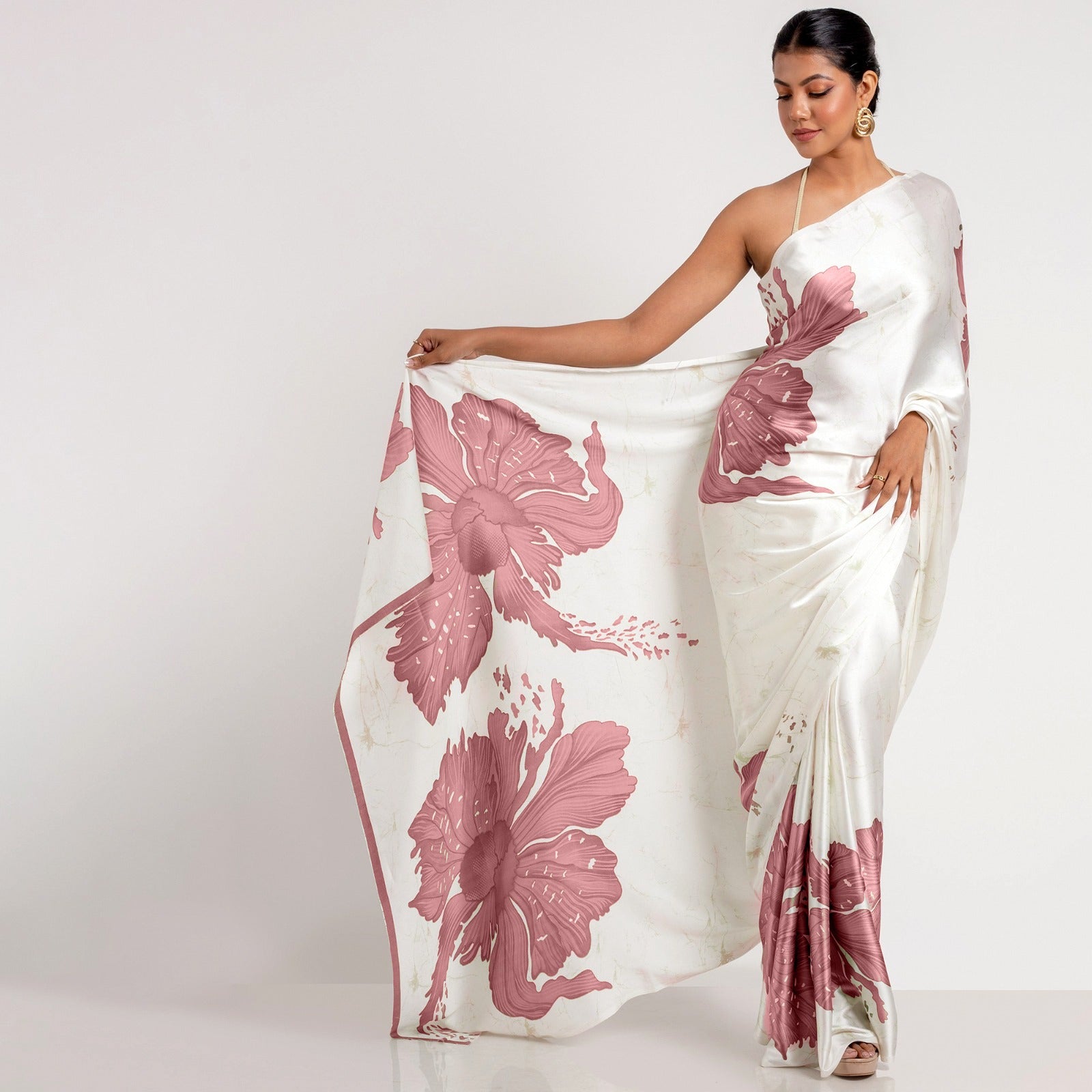 SUDHA NEW DESIGN LAUNCH In Floral Printed Saree – Elegant and Contemporary Ethnic Wear