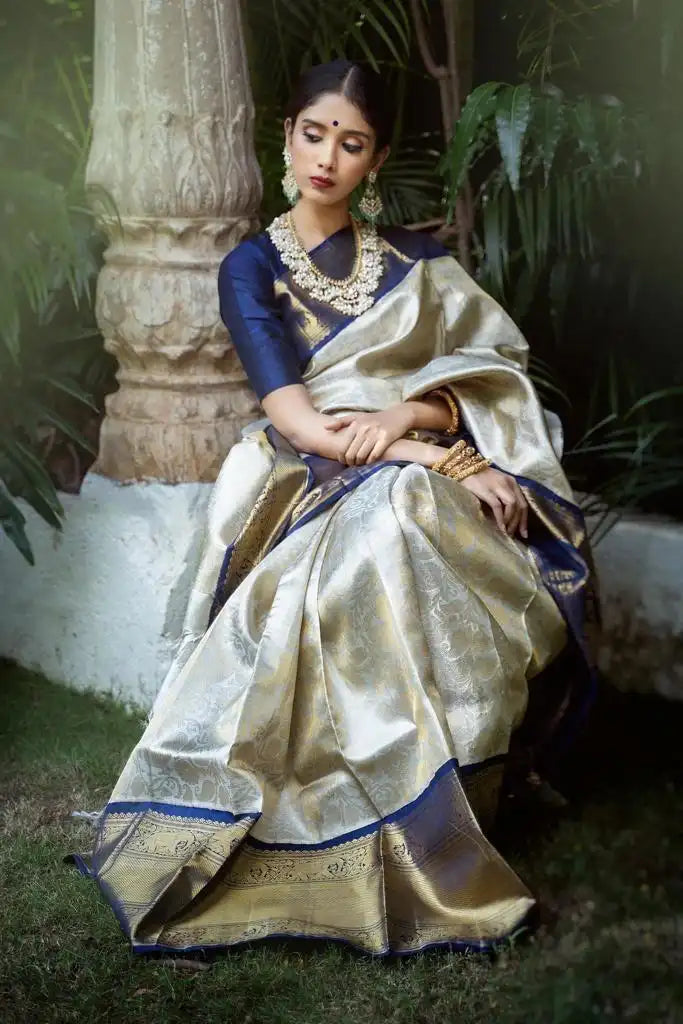 KP CREATION Sarees Feature Premium Soft Lichi Silk Cloth Known For Its Smooth Texture